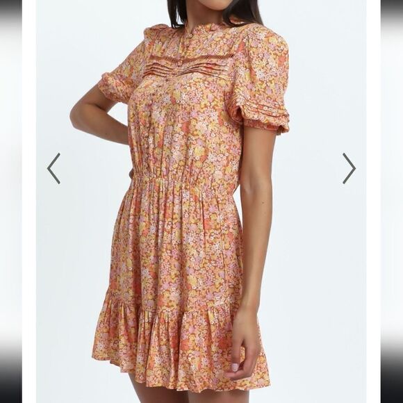 Showpo. Mahalia Mini Dress in Blushing Floral Size 6 - Picture 7 of 12